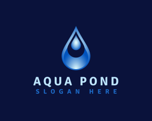 Aqua Water Droplet logo design