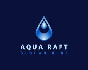 Aqua Water Droplet logo design