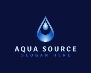 Aqua Water Droplet logo design