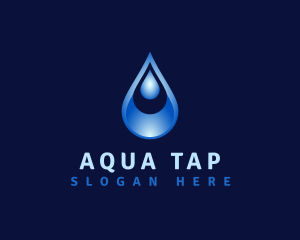 Aqua Water Droplet logo design