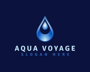 Aqua Water Droplet logo design