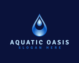 Aqua Water Droplet logo design