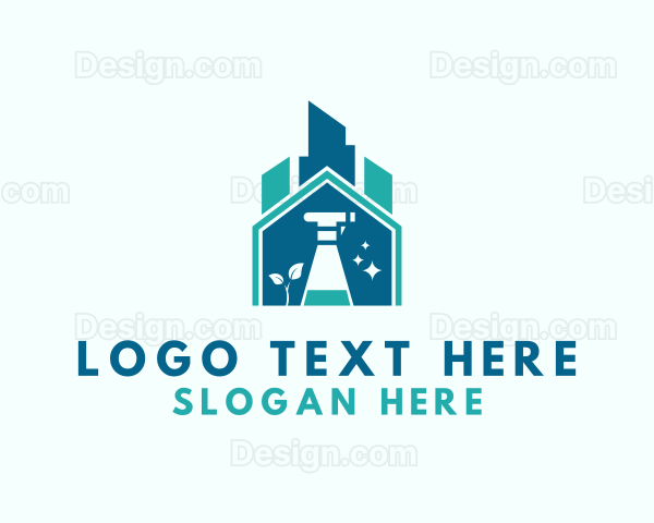 Home Building Cleaning Logo