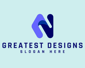 Multimedia Tech Letter N  logo design