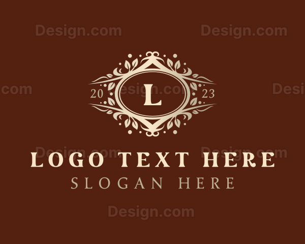 Floral Wedding Planner Stylish Logo