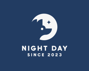 Night Wolf Silhouette logo design