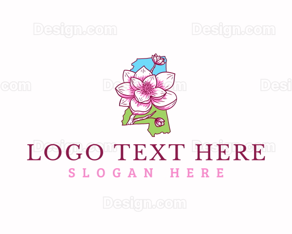 Mississippi Magnolia Bloom Logo