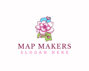 Mississippi Magnolia Bloom logo design