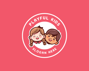 Daycare School Kids logo design