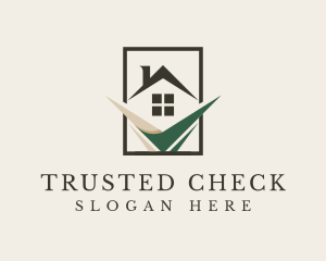 House Grass Checkmark logo design