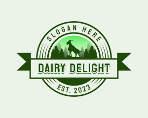 Goat Dairy Livestock logo design