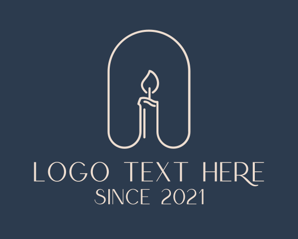 Candle logo example 2