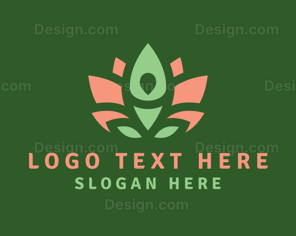 Nature Flower Yoga Logo