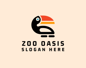 Zoo Toucan Bird  logo design