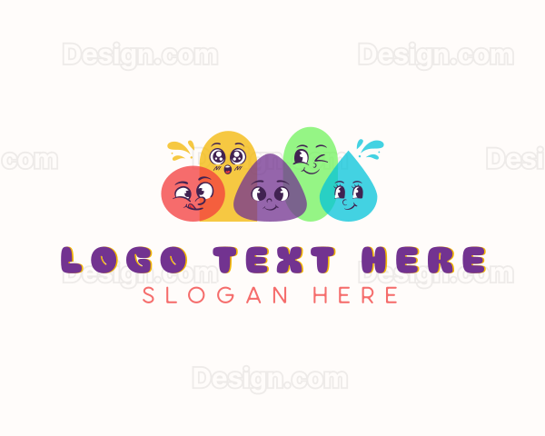 Quirky Shapes Cartoon Logo