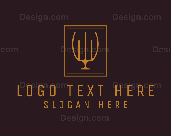 Luxury Elegant Candelabra Logo