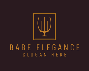 Luxury Elegant Candelabra logo design