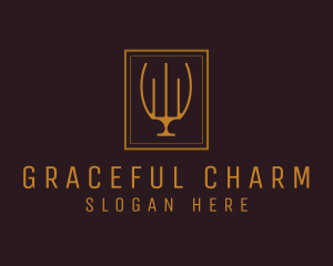 Luxury Elegant Candelabra logo