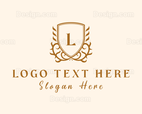 Elegant Deluxe Boutique Shield Logo