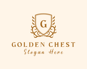 Elegant Deluxe Boutique Shield logo design