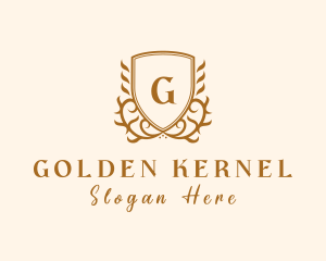 Elegant Deluxe Boutique Shield logo design