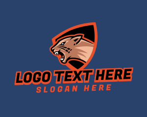 Cougar Shield League logo design