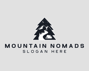 Pine Tree Mountaineering logo design