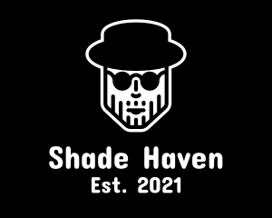 Shades Hat Man logo design