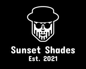 Shades Hat Man logo design