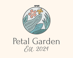 Garden Nature Embroidery logo design