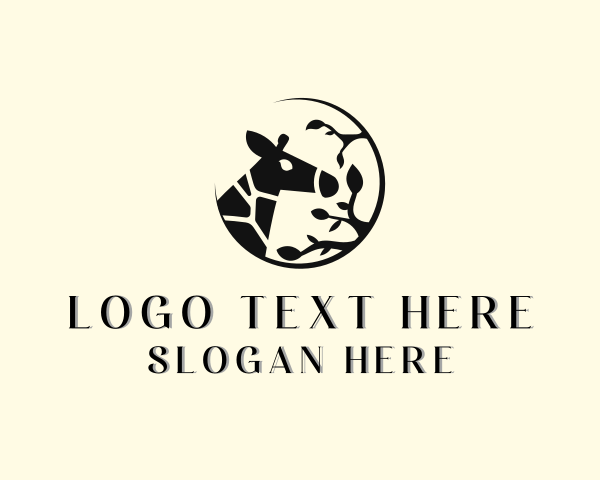 Giraffe logo example 3