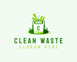 Trash Bin Sanitation logo design