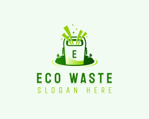 Trash Bin Sanitation logo design