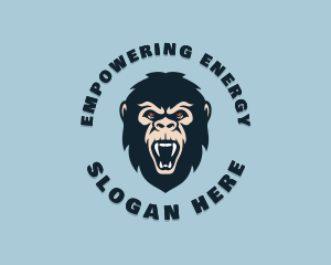 Angry Wild Gorilla logo design