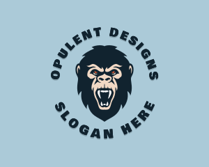 Angry Wild Gorilla logo design