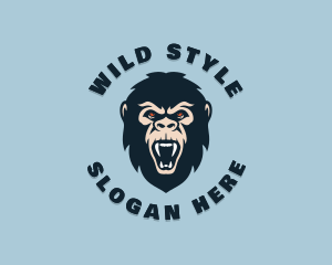 Angry Wild Gorilla logo design