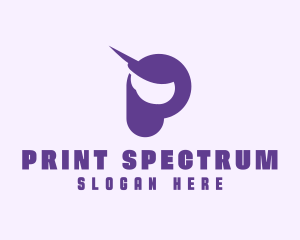 Unicorn Letter P logo design