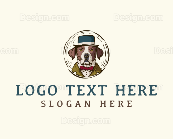 Dog Pet Grooming Logo