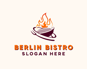 Flame Bistro Grill logo design