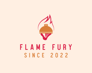 Fine Dining Restaurant Flame logo design