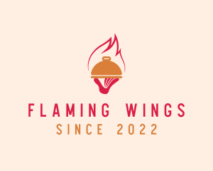 Fine Dining Restaurant Flame logo design