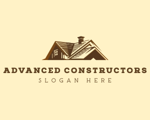 Real Estate Roof Builder logo design