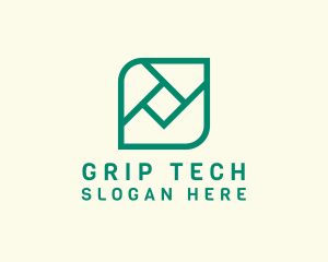 Geometric Digital Tech logo design