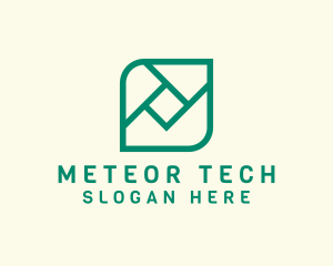 Geometric Digital Tech logo design