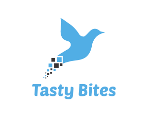 Blue Pixel Bird logo