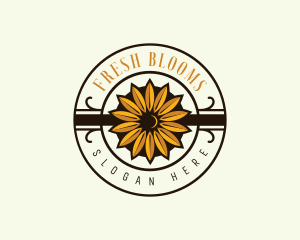 Sunflower Spring Garden logo design
