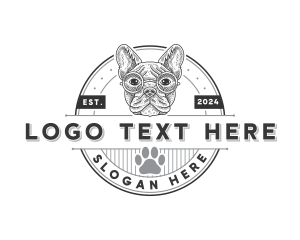 Bulldog Pet Dog logo