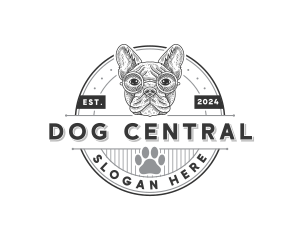 Bulldog Pet Dog logo design