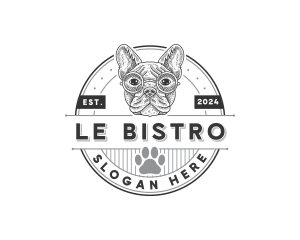 Bulldog Pet Dog logo design