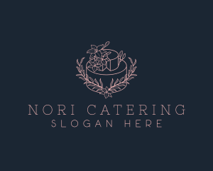 Wedding Floral Cake logo design